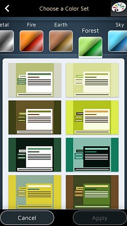 56 fargetemaer å velge mellom på SMART-versjonen.
