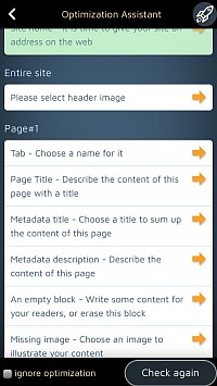 I likhet med SimDif kan du aktivere optimaliseringsassistenten.